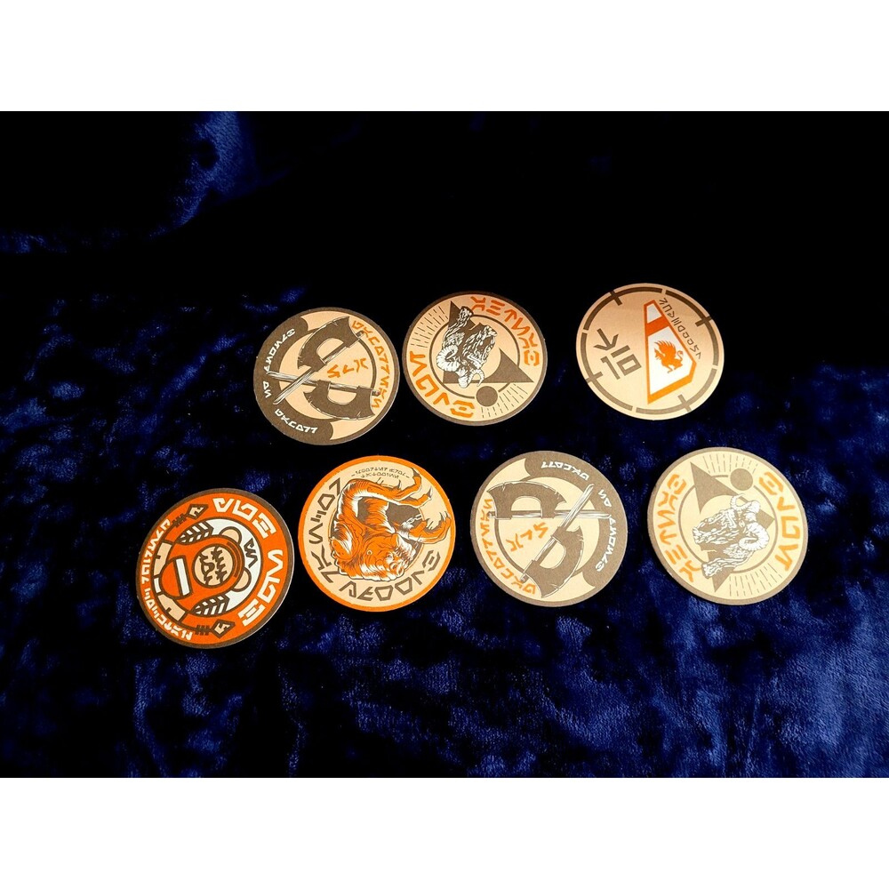 Oga's Cantina Coasters Complete Set of 7 Disneyland Star Wars Galaxy’s Edge NEW